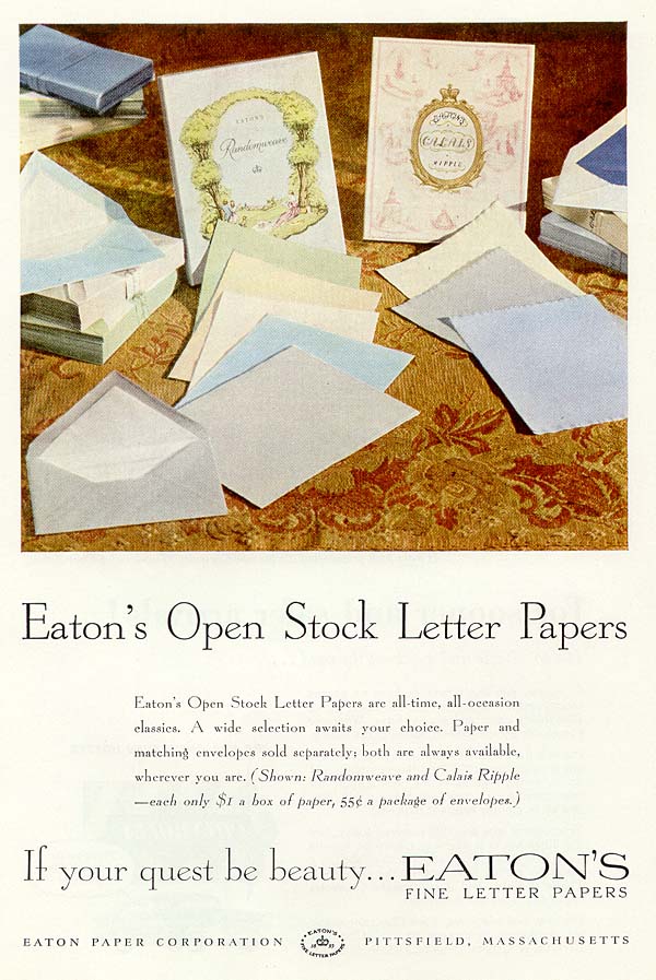 1956 Eaton Paper ad