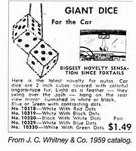 Fuzzy Dice ad 1959